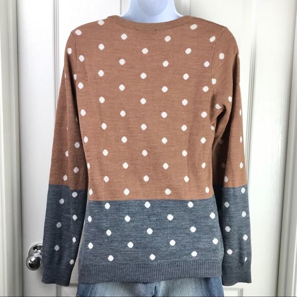 The Limited Polka Dot Wool Blend Sweater S - Picture 3 of 6